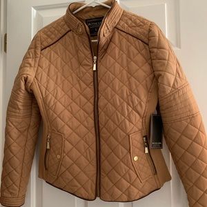 Quilted camel jacket